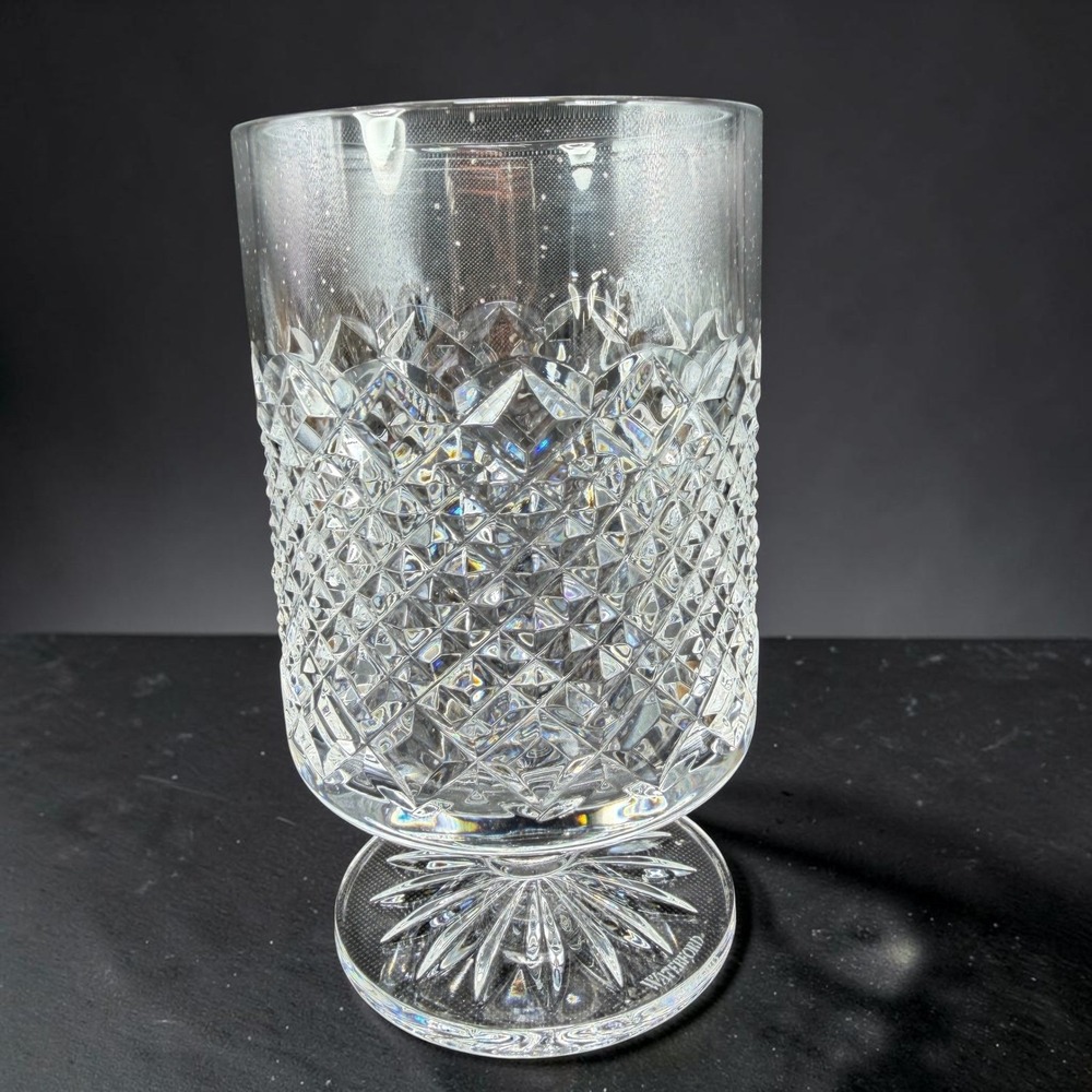 Waterford Crystal Castle Nore Vase Large Footed Goblet Cup Centerpiece 6 Inch